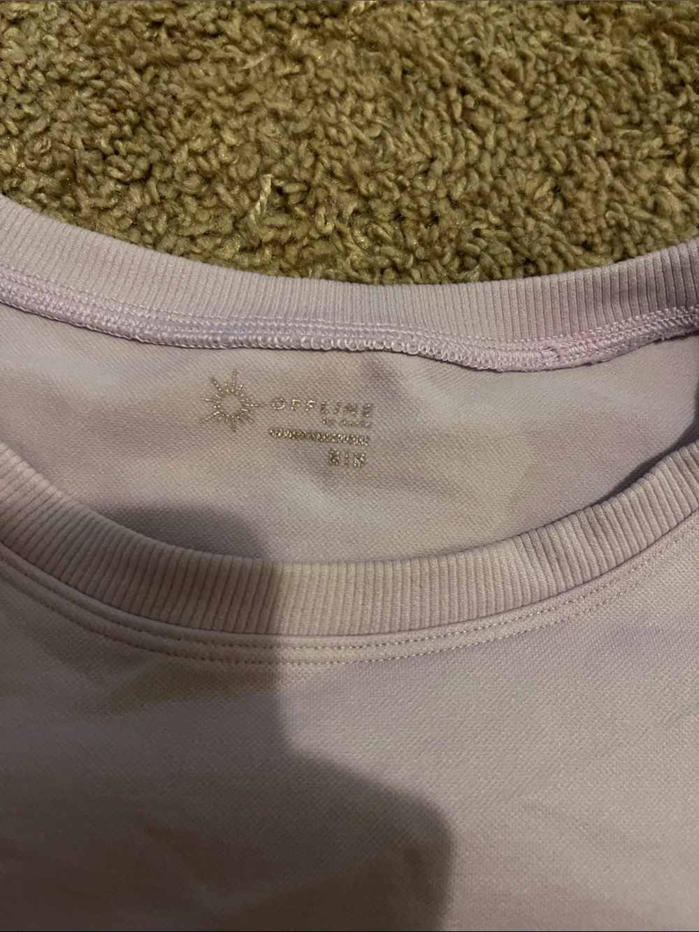 Light Lavender Cropped Tee aerie offline medium - Picture 2 of 3